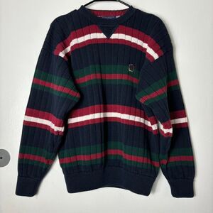 Tommy Hilfiger Vtg Colorblock Cableknit Sweater
